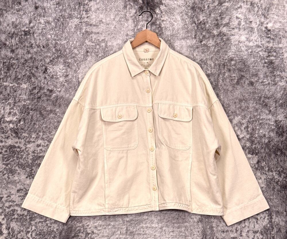 Curator SF Jacket XL Womens Organic Cotton Canvas Relaxed Fit